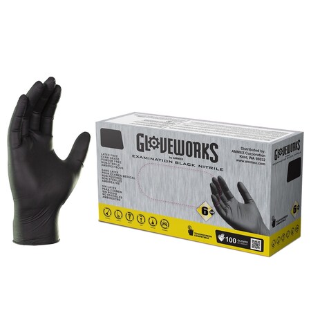 Gloveworks By Ammex Dsp Exam Glove Nit 2X Bl GWBEN49100